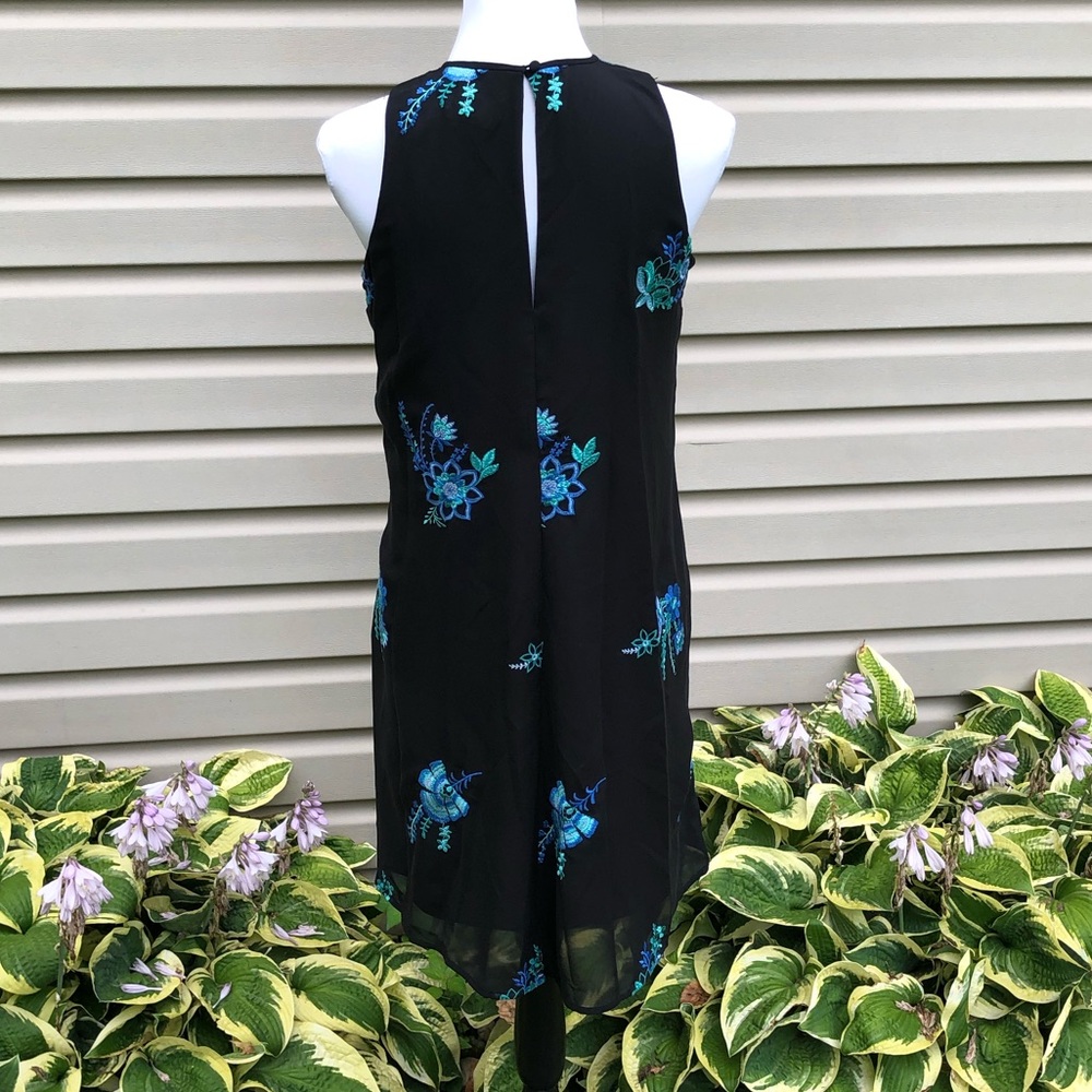 NWT Calvin Klein Floral Embroidered Trapeze Dress - Picture 10 of 11